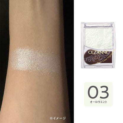 CEZANNE Pearl Glow Highlight N (03 Aurora Mint), 2.5g