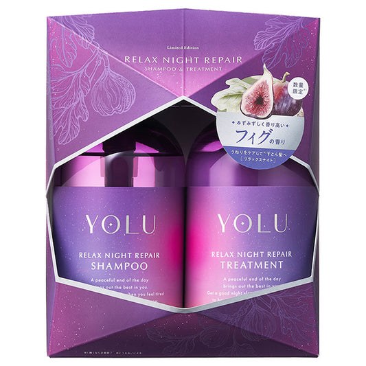 Yolu Fig Relax Night Repair Hair Care Set, 440ml + 440g