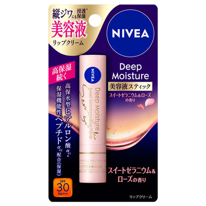 NIVEA Deep Moisture Lip Serum Stick SPF30 PA+++ (Sweet Geranium & Rose)
