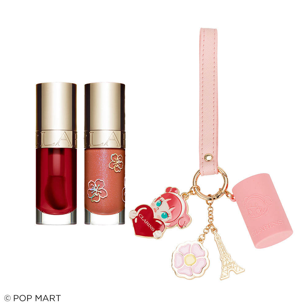 CLARINS Lip Comfort Oil Set (03 Cherry, 26 Sakura Fairy)