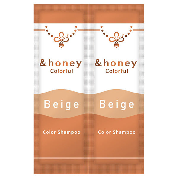&honey Colorful Color Shampoo Trial (Milk Tea Beige), 20ml