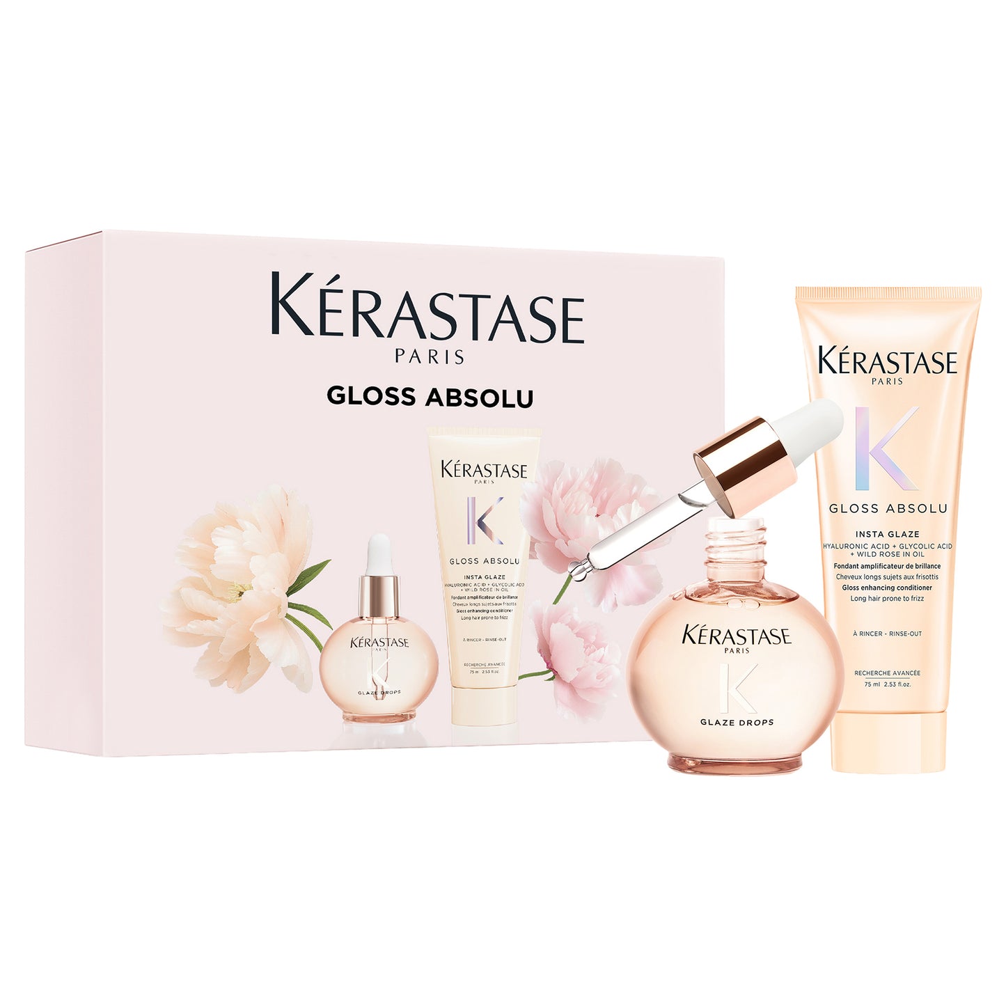 KERASTASE Gloss Absolu Coffret Set, Limited Edition (9240 C), 75ml (Floral Woody Scent)