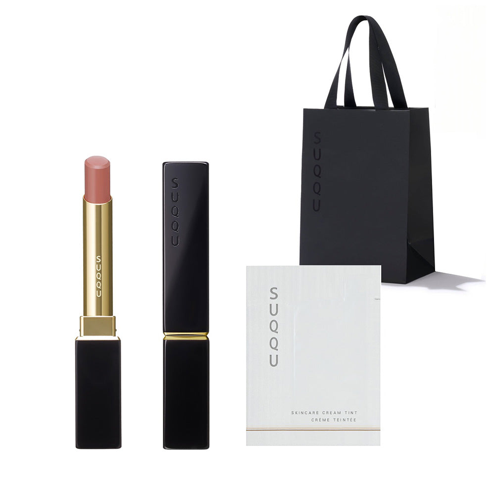 SUQQU Velvet Fit Lipstick with Skincare Cream Tint Sample SPF38 (11 Koitsuzuri)