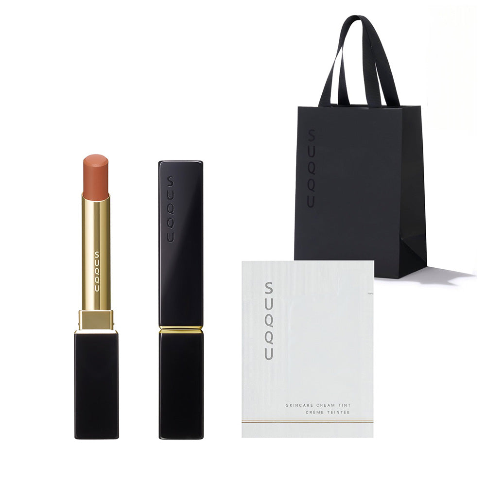 SUQQU Velvet Fit Lipstick with Skincare Cream Tint Sample SPF38 (05 Anzubare)