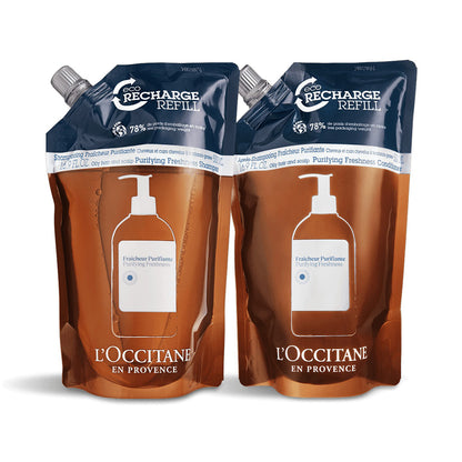 L’OCCITANE Pure Fresh Eco Combo Refill, 500ml