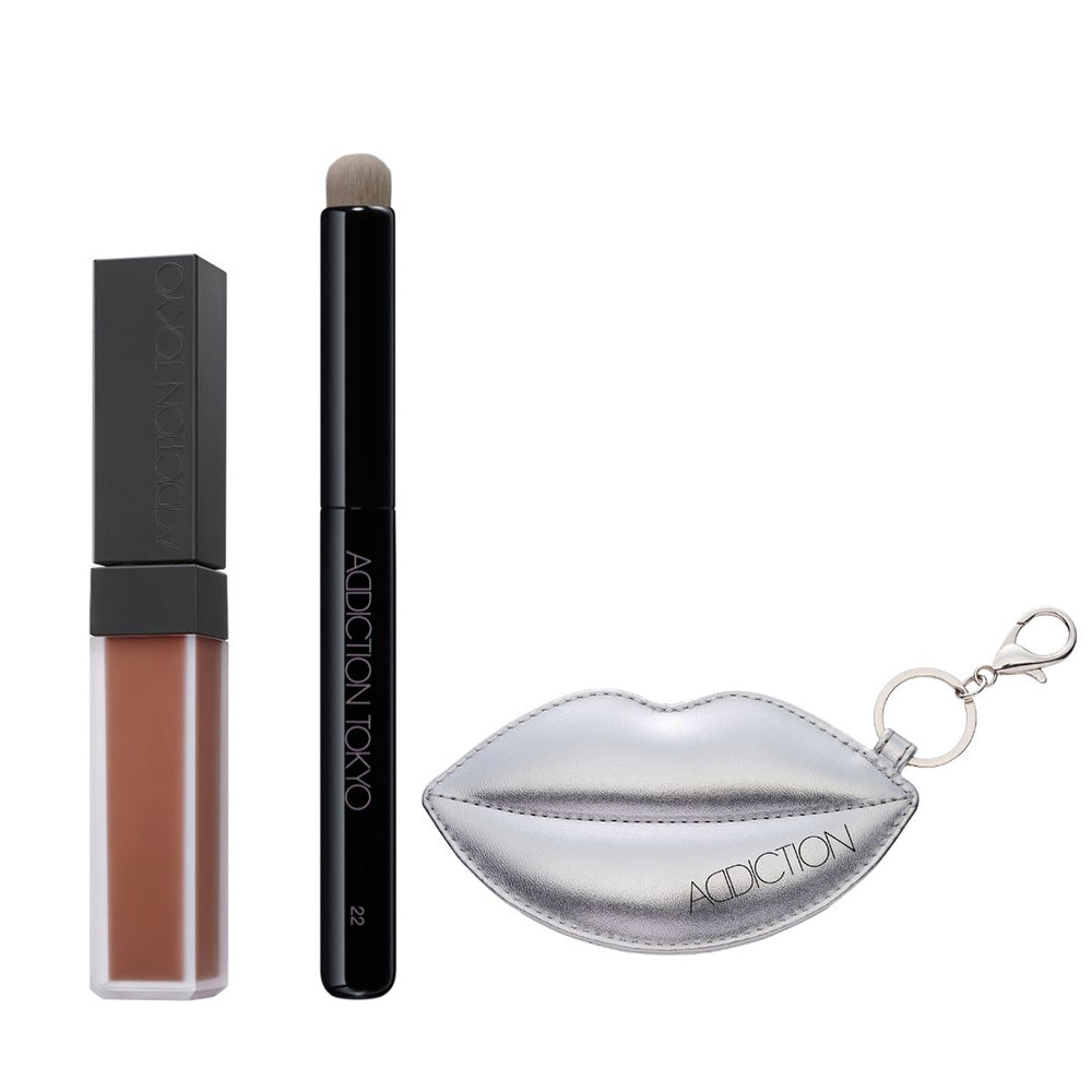 ADDICTION Confident Matte Lip & Brush Kit (010 Baggy Boots)