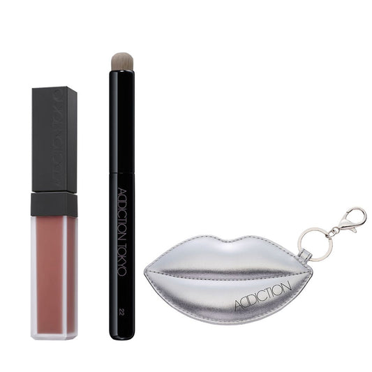 ADDICTION Confident Matte Lip & Brush Kit (006 Rosy Taupe)