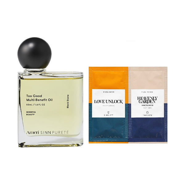 Sinn Purete’ Too Good Multi-Benefit Oil + Hair Care Sachet Set (Black Stone), 50ml