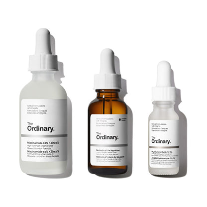 The Ordinary Niacinamide 10% + Zinc 1% Face Serum Aging Care Set with Trial Size, 60ml