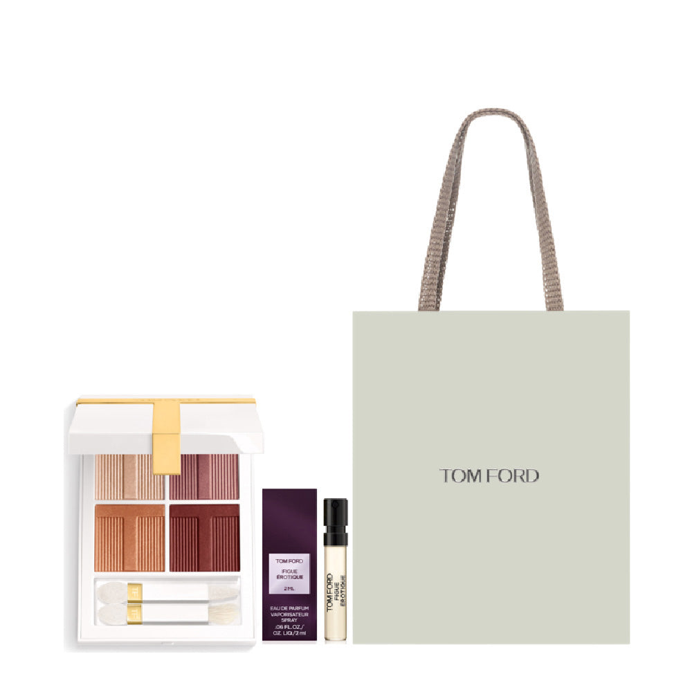 Tom Ford Beauty Soleil Eye Color Quad Lumiere Mini Fragrance Set, Fig (03 Moonlight Dip)