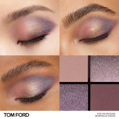 Tom Ford Beauty Runway Eye Color Quad Poudre Mini Fragrance Set, Fig (38 Metallic Mauve)