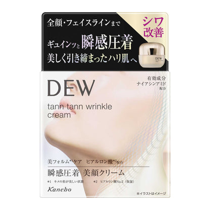 DEW Tan Tan Wrinkle Cream (Milky Green Floral), 55g