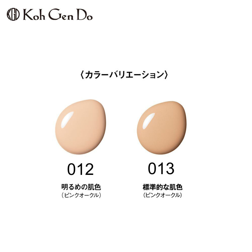 Koh Gen Do Aqua Foundation Makeup Sponge & Primer Set SPF25 PA++ (012 Pink Ochre/Bright), 30ml