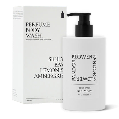 KLOWER PANDOR Perfume Body Wash, 480ml (Sicily Bay)
