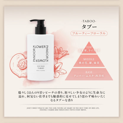 KLOWER PANDOR Perfume Body Wash, 480ml (Taboo)