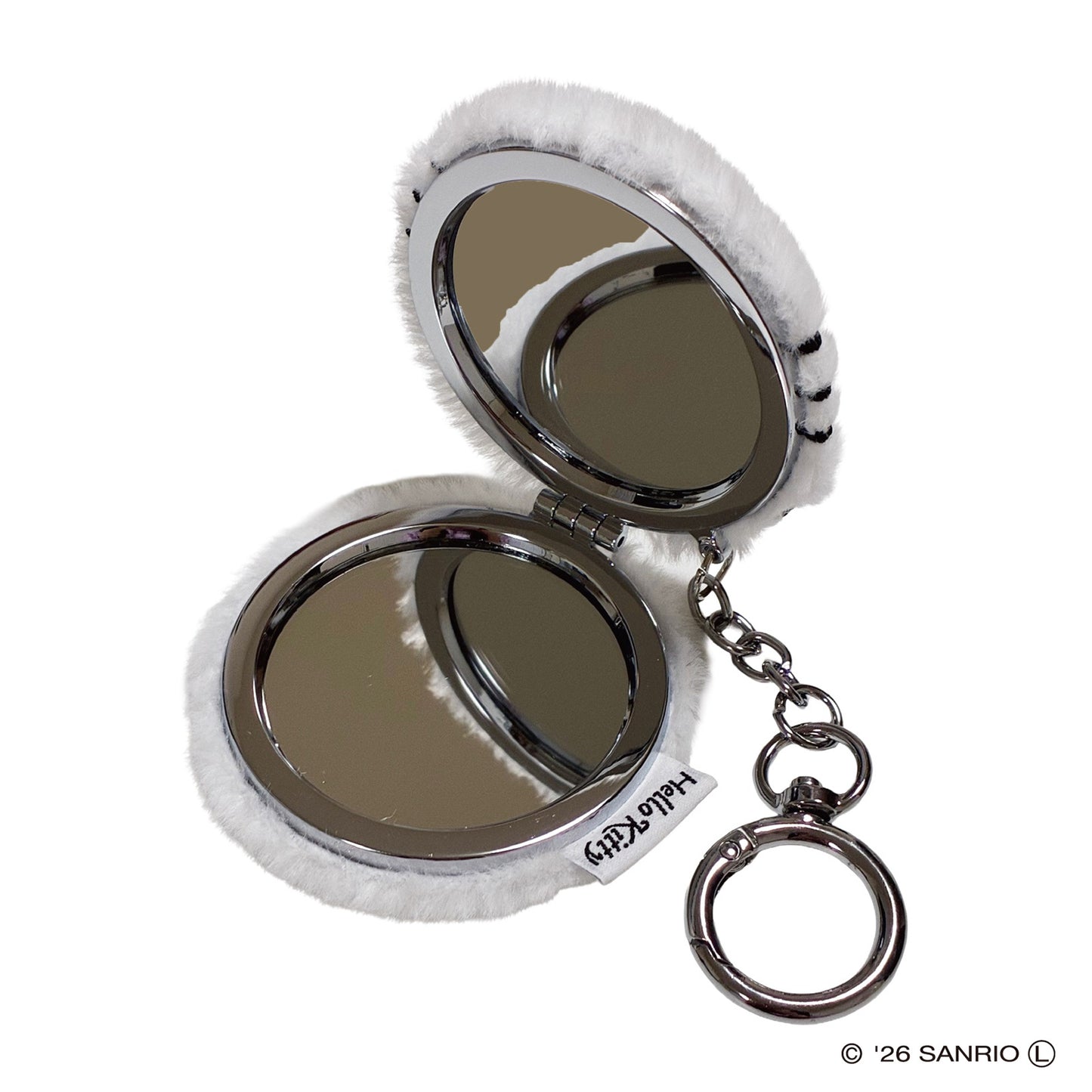 Yamamura Yurumofu Double Mirror S (YRM-23 Kitty Monochrome White)