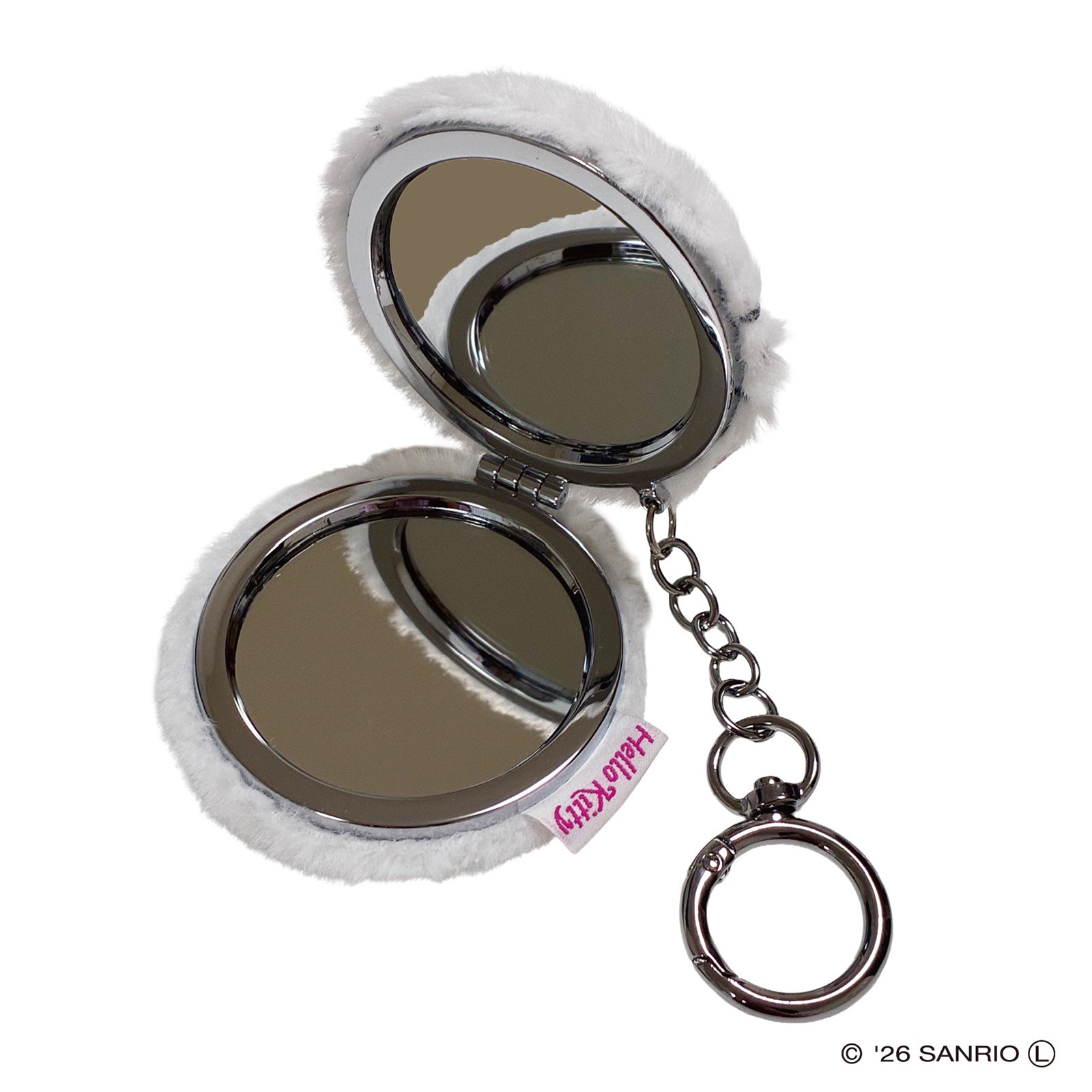 Yamamura Yurumofu Double Mirror S (YRM-22 Kitty Leopard Pink)