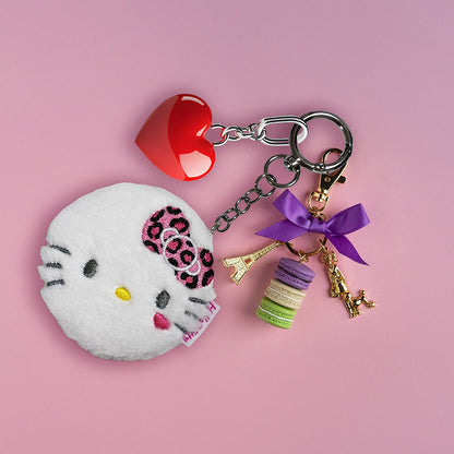 Yamamura Yurumofu Double Mirror S (YRM-22 Kitty Leopard Pink)