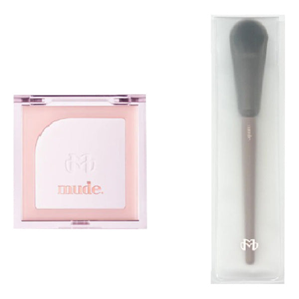 mude Flutter Blusher with Bonus Brush (00 See-Through Veil)