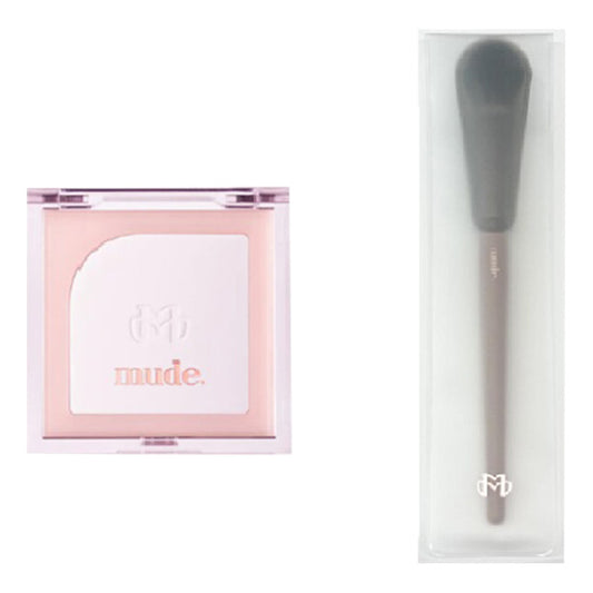 mude Flutter Blusher with Bonus Brush (00 See-Through Veil)