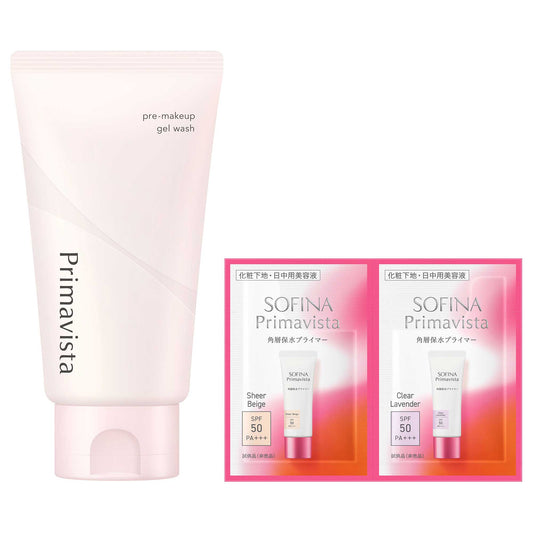 Sofina Primavista Pre-Makeup Gel Wash Set, 110g, 0.4g x 2