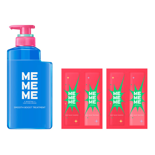 MEMEME Smooth Boost Treatment Pump Set, 400ml, 10ml x 2