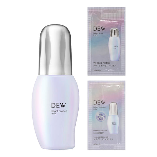 DEW Bright Bounce Milk Set (Crystal Green Floral), 80ml, 1.7ml, 0.7ml