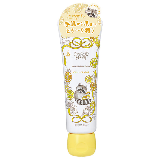 Vecua Honey Wonder Honey Melting Hand Cream (Citrus Sorbet), 50g