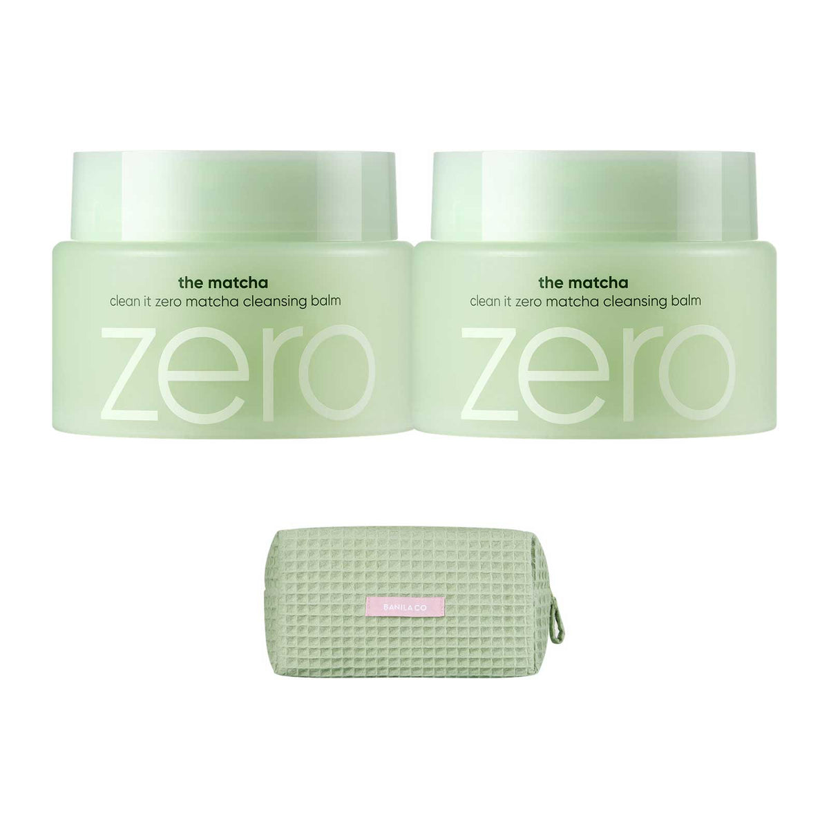 banilaco Clean It Zero Cleansing Balm MA-T 2-Piece Set with Pouch, Limited Edition, 100ml×2 (Mild Finish)