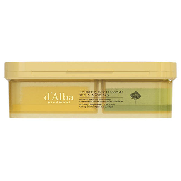 d'Alba Double Quick Liposome Serum Mask Pad, 125ml