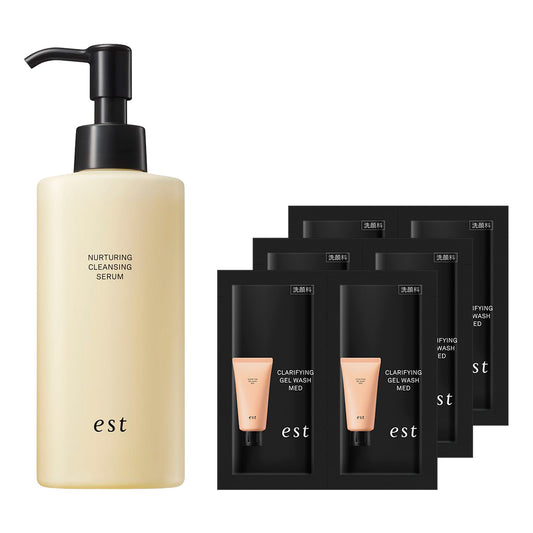 est Nurturing Cleansing Serum Set, 180ml, 2.5g x 6