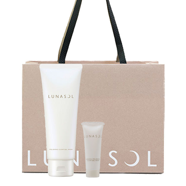 LUNASOL Polishing Clear Gel Wash Set, 150g, 15g, 1 Sheet