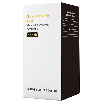 SUNGBOON EDITOR Silk Peptide EGF Heart Fit Volume Ampoule, 35ml