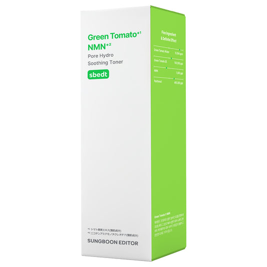SUNGBOON EDITOR Green Tomato NMN Pore Hydro Soothing Toner, 200ml
