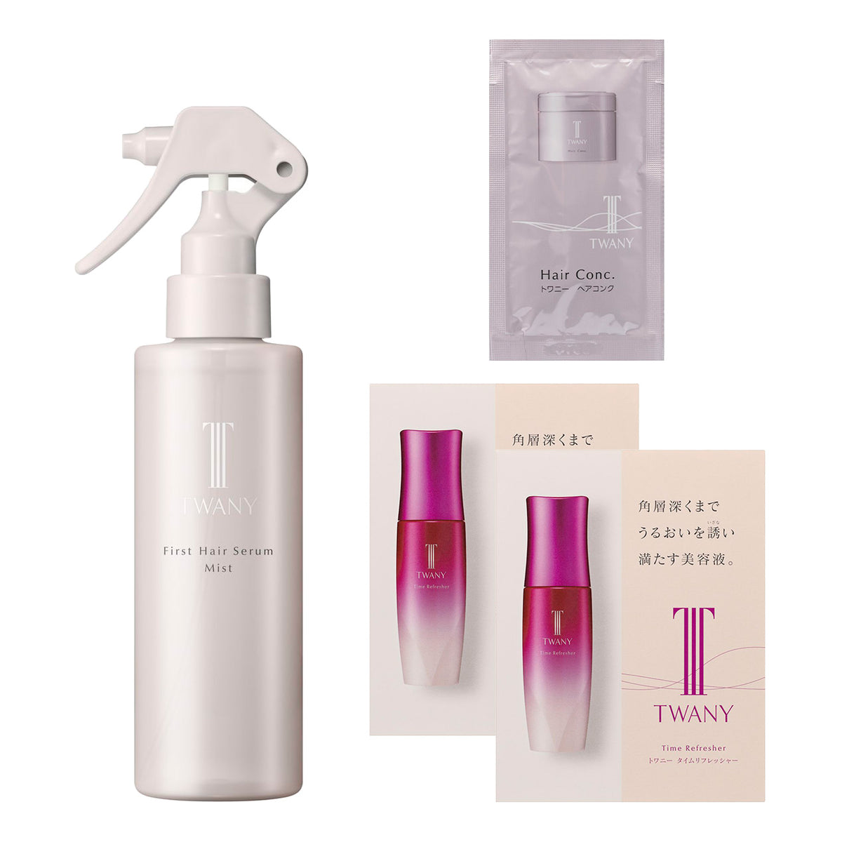 TWANY First Hair Serum Mist Set (Herbal Garden), 150ml, 0.6ml x 2, 12g