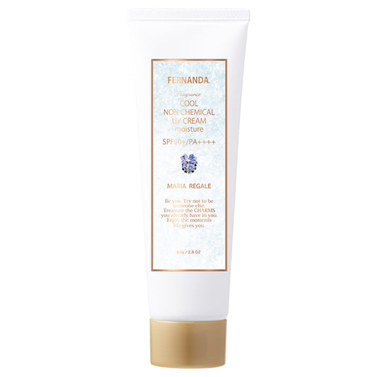 FERNANDA Fragrance Cool Non-Chemical UV Cream SPF50+ PA++++ (Maria Regale), 80g