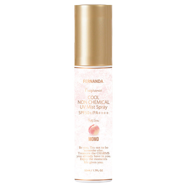 FERNANDA Fragrance Cool Non-Chemical UV Mist SPF50+ PA++++ (Peach), 50ml