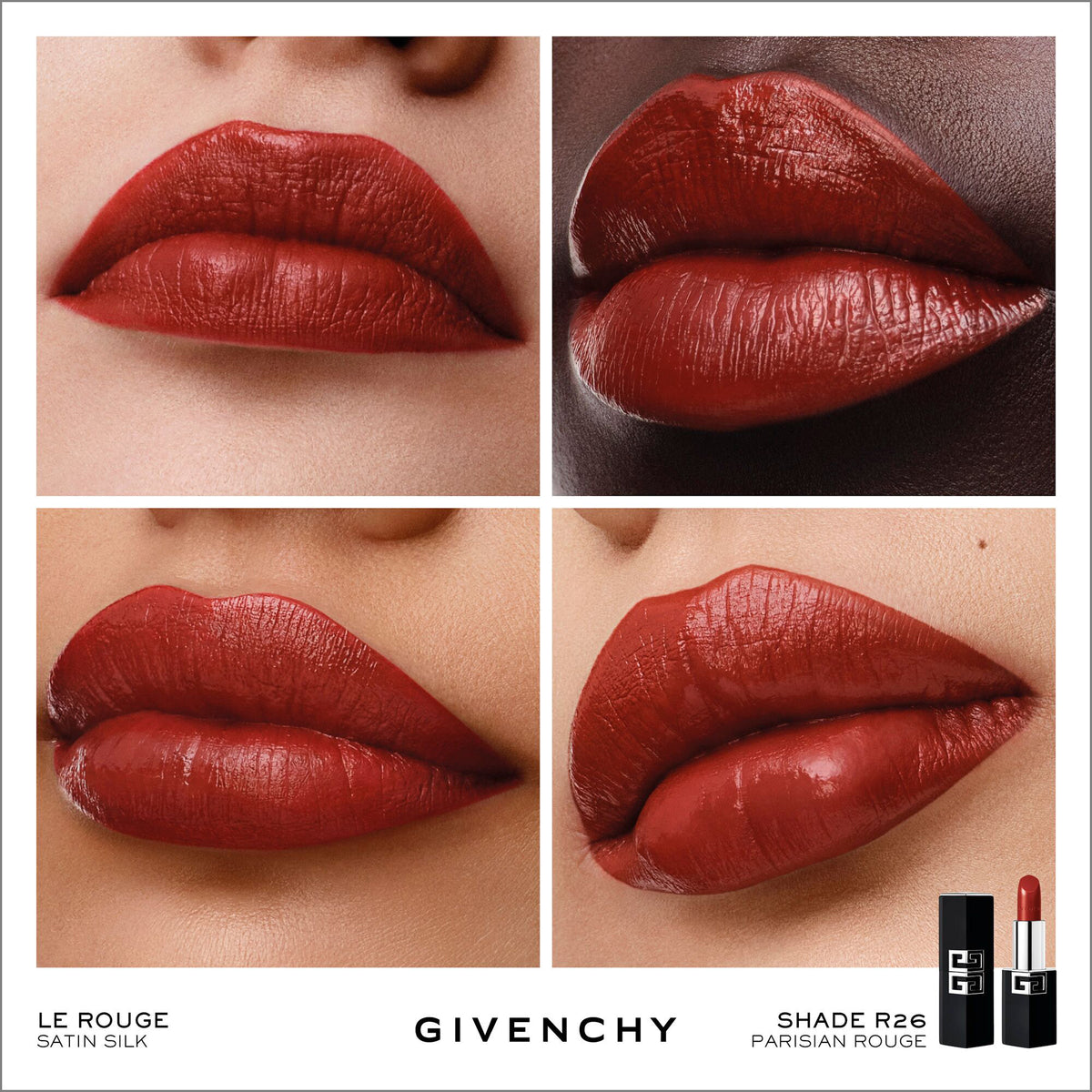 GIVENCHY Rouge Givenchy Satin Silk (No.R26 Parisian Rouge)