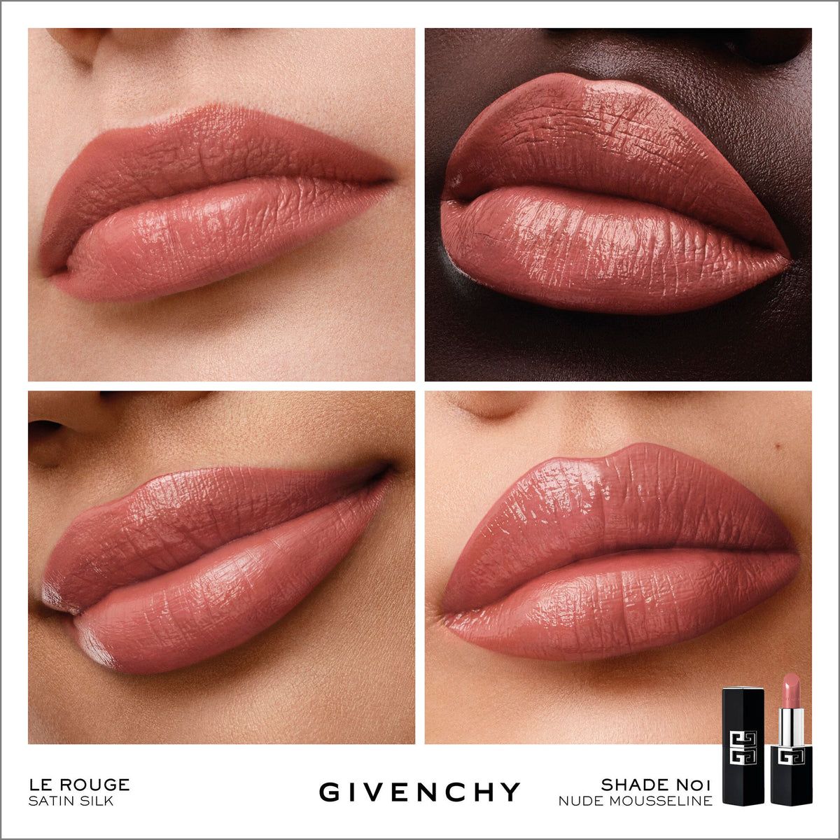GIVENCHY Rouge Givenchy Satin Silk (No.N01 Nude Mousseline)