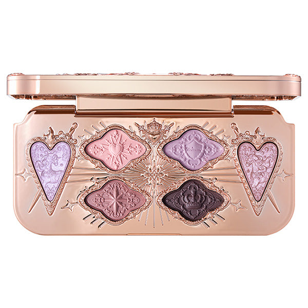 FlowerKnows Night Unicorn Collection 6-Color Satin Makeup Palette (03 Starfall Night), 6.5g