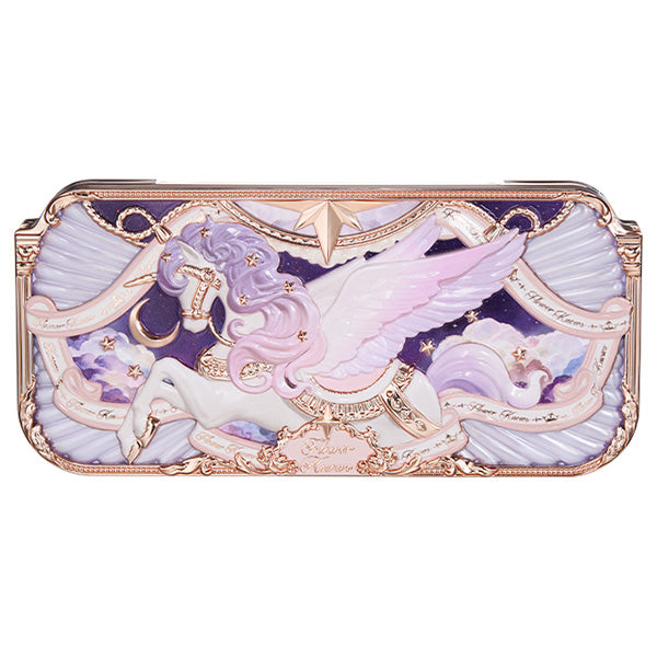 FlowerKnows Night Unicorn Collection 6-Color Satin Makeup Palette (03 Starfall Night), 6.5g