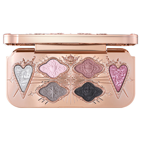 FlowerKnows Night Unicorn Collection 6-Color Satin Makeup Palette (02 Moon Fairy), 6.5g