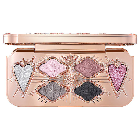 FlowerKnows Night Unicorn Collection 6-Color Satin Makeup Palette (02 Moon Fairy), 6.5g