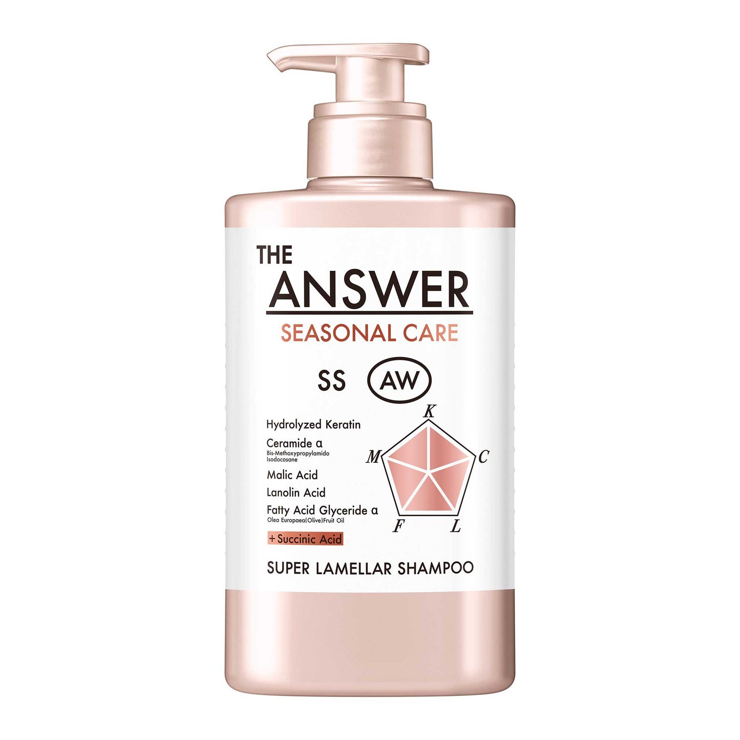 THE ANSWER Seasonal Care AW Super Lamella Shampoo, 400ml (Woody & Floral Musk Scent)