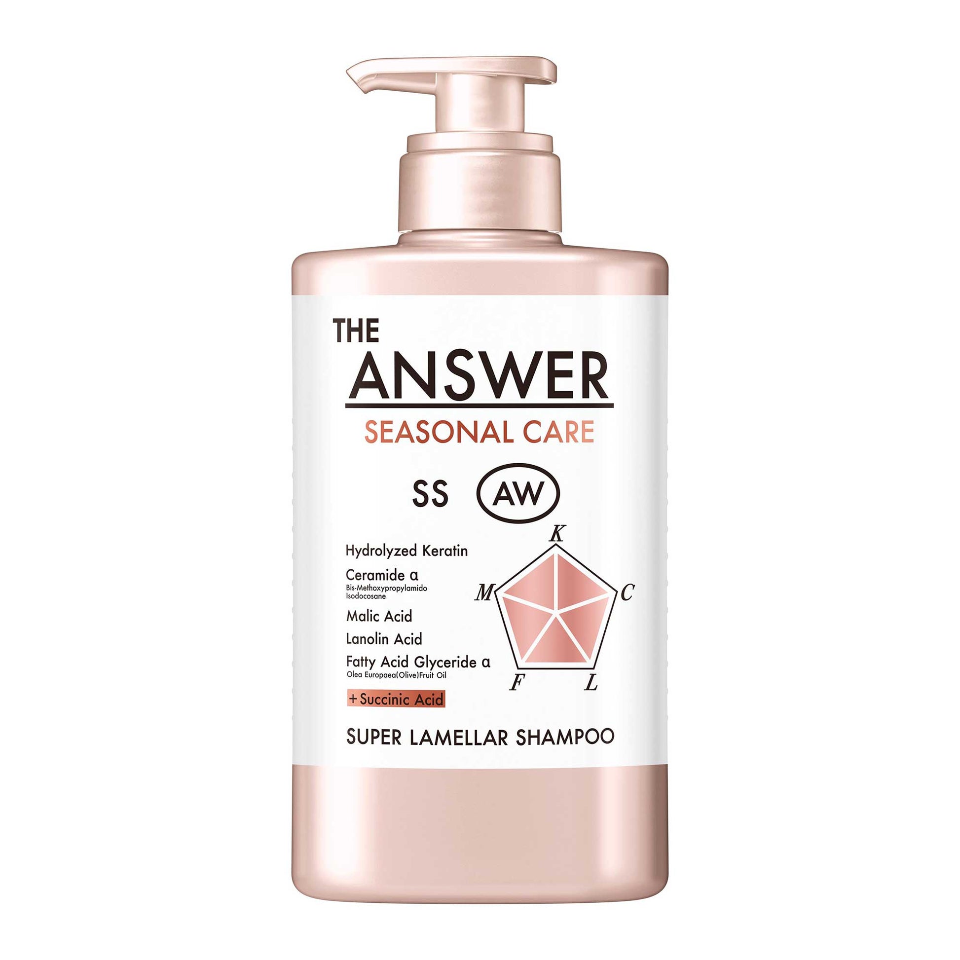 THE ANSWER Seasonal Care AW Super Lamella Shampoo, 400ml (Woody & Floral Musk Scent)