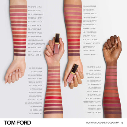 Tom Ford Beauty Runway Liquid Lip Color Petal Stay (125 Mindblown), 6ml