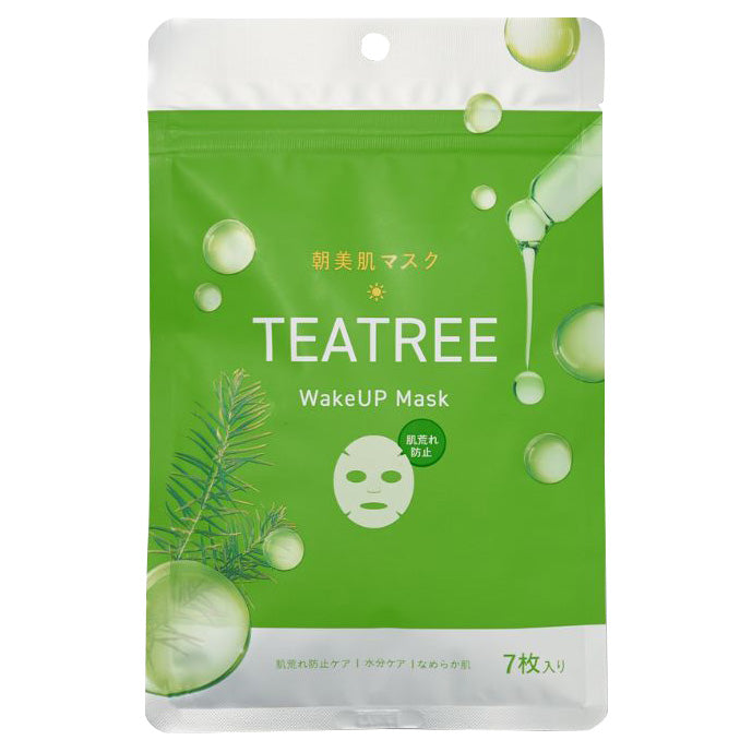 hada to kokoro TEATREE WakeUP Mask, 7 Sheets