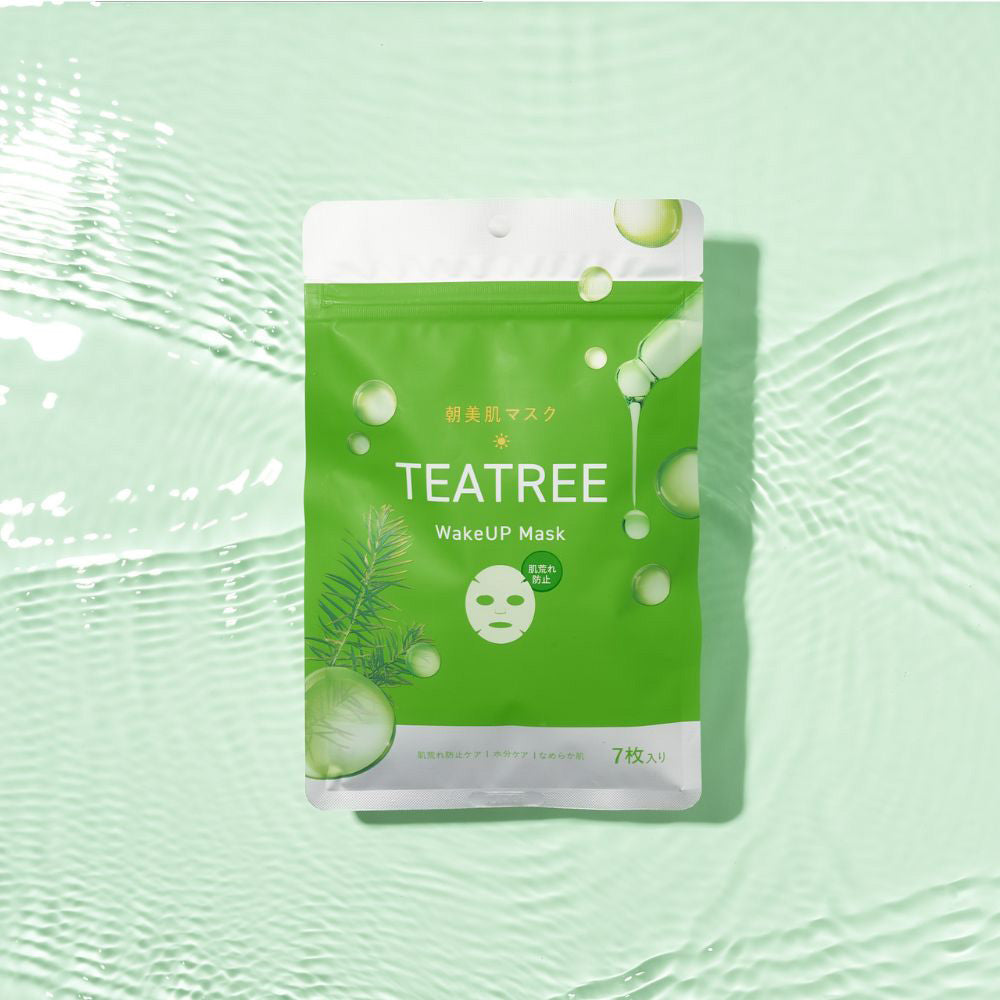 hada to kokoro TEATREE WakeUP Mask, 7 Sheets