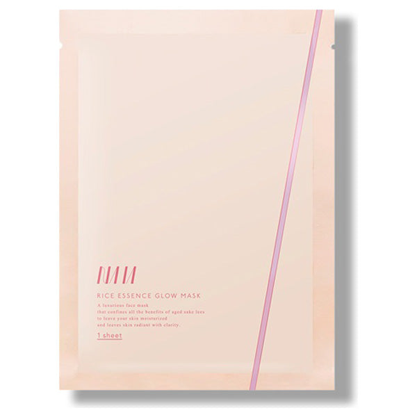 NAIA Rice Essence Glow Mask, 1 Sheet (After-Rain Forest Scent)