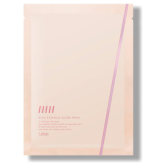 NAIA Rice Essence Glow Mask, 1 Sheet (After-Rain Forest Scent)